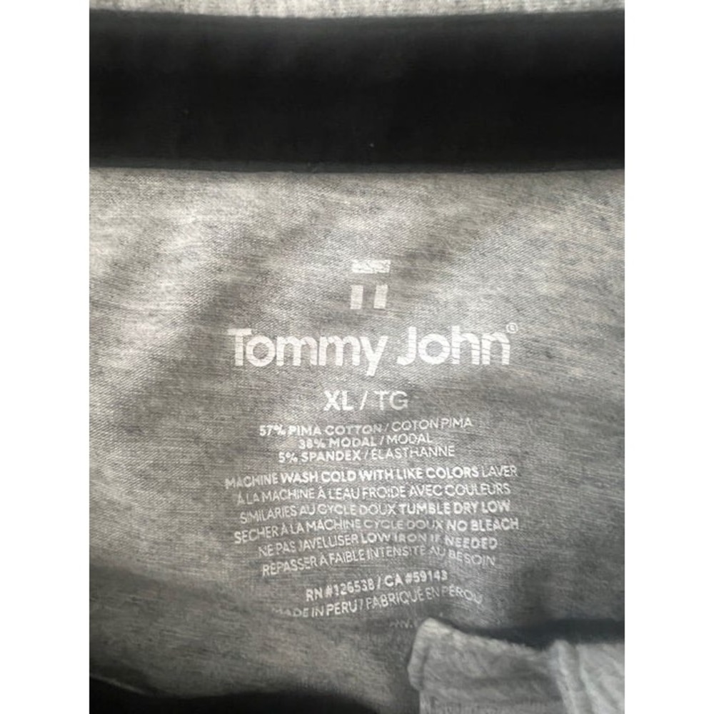 Tommy John Second Skin Polo Shirt Grey XL - Picture 7 of 8